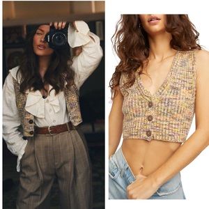 NWT Free People Mystic Island Sweater Vest